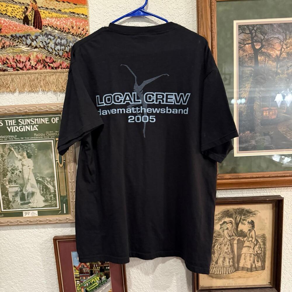 Vintage 2005 RARE Dave Matthew’s Band Local Crew Tour Shirt Size Large